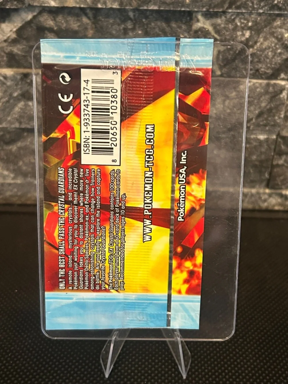 Pokemon EX Crystal Guardians EMPTY‎ Booster Pack 2006 Blaziken Art
